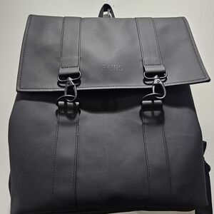 RAINS Black Men's Backpack